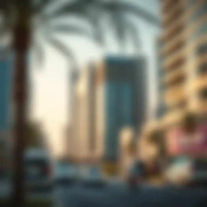 A vibrant business district in Dubai Silicon Oasis emphasizing economic growth