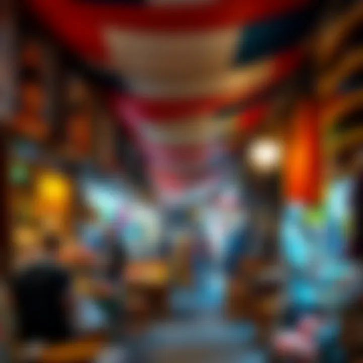 The vibrant souks of Dubai bursting with color