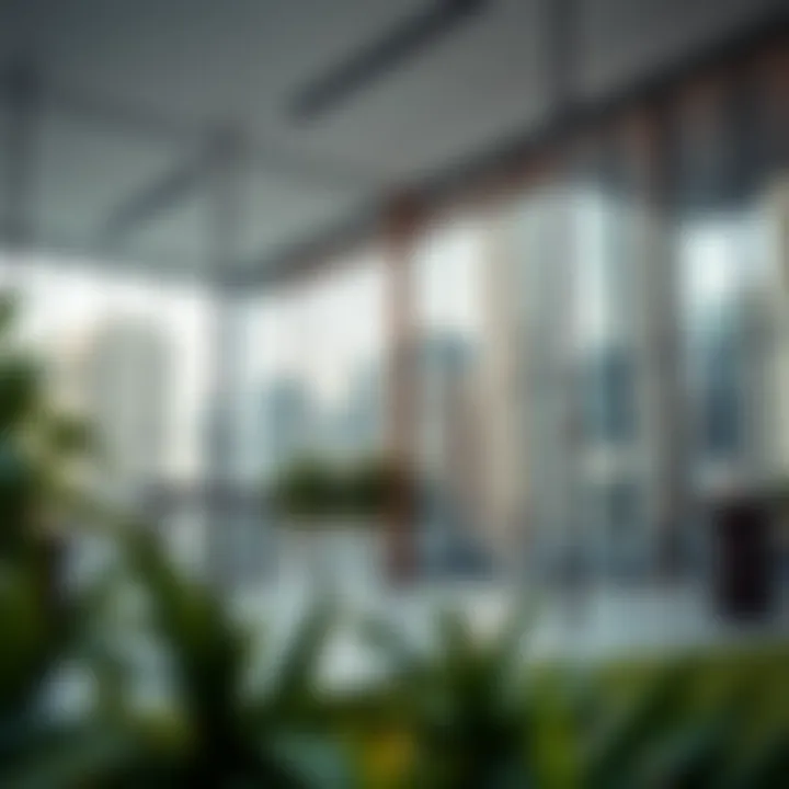 Modern office spaces indicating growth and business opportunities