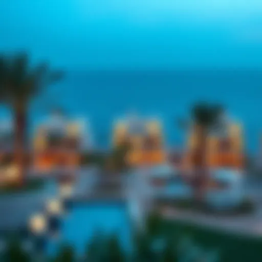 Stunning view of Emaar Beachfront mansions overlooking the sea