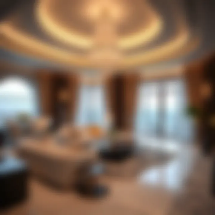 Luxurious interiors of a mansion at Emaar Beachfront