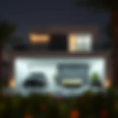 Modern garage structure in Dubai