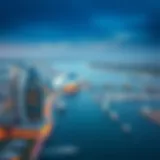 Aerial view of Harbour Creek showcasing its modern architecture