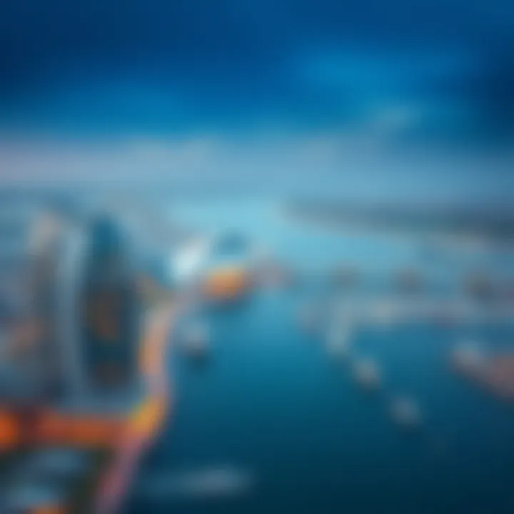 Aerial Perspective of Harbour Creek's Modern Landscape Aerial view of Harbour Creek showcasing its modern architecture