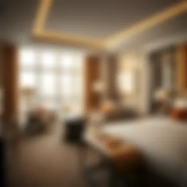 Luxurious Suite Experience Luxurious interior of a suite at Hilton Hotel Creek emphasizing comfort and elegance