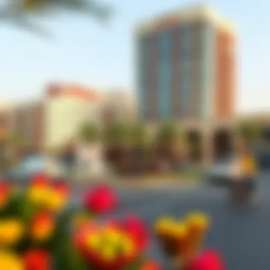 Attractions Surrounding Hilton Hotel Creek Vibrant surrounding area of Hilton Hotel Creek highlighting local attractions and lifestyle