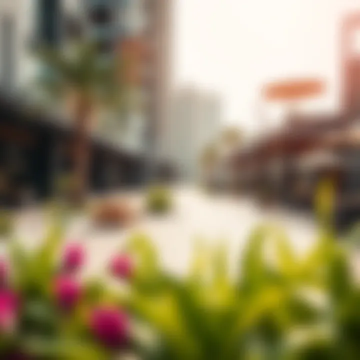 Vibrant community areas within JLT highlighting amenities