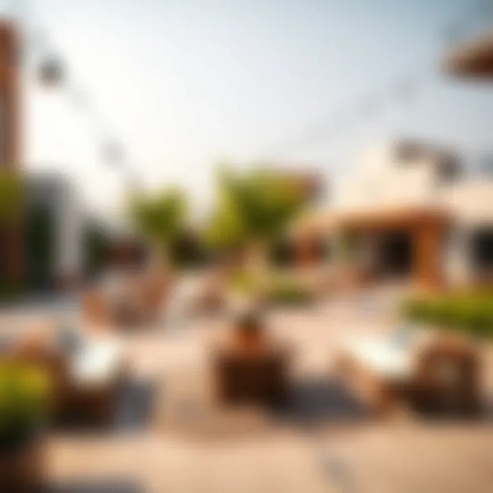 Spacious outdoor area for community gathering