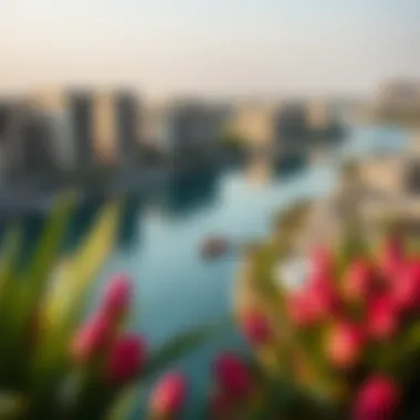 Scenic Surroundings of Kensington Waters Scenic views surrounding Kensington Waters in Dubai