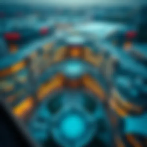 Aerial view of Manar Mall showcasing its modern architecture