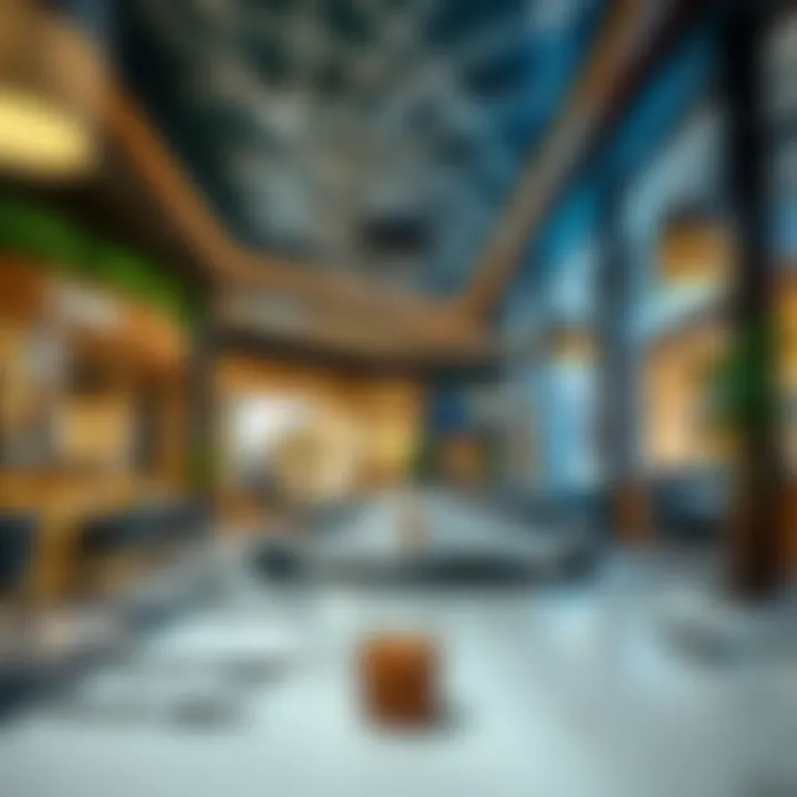 Dining area at Manar Mall with diverse culinary options