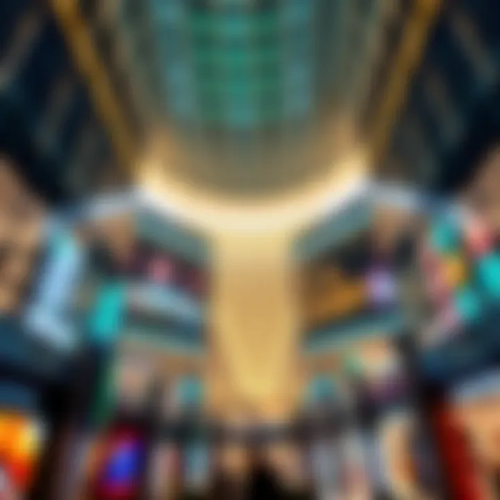 Modern architecture of a prominent Dubai shopping mall