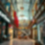 Vibrant shopping mall interior showcasing diverse retail options
