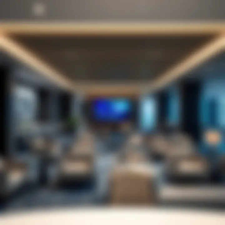 Amenities offered at One JLT Business Center including meeting rooms and lounges.