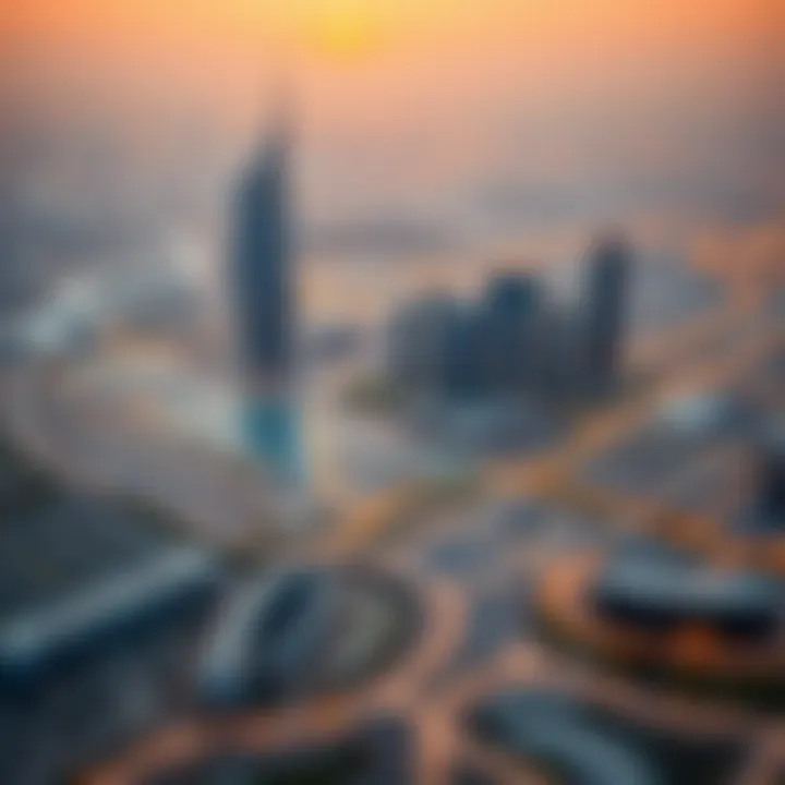 Location map of One JLT Business Center in Dubai emphasizing strategic positioning.