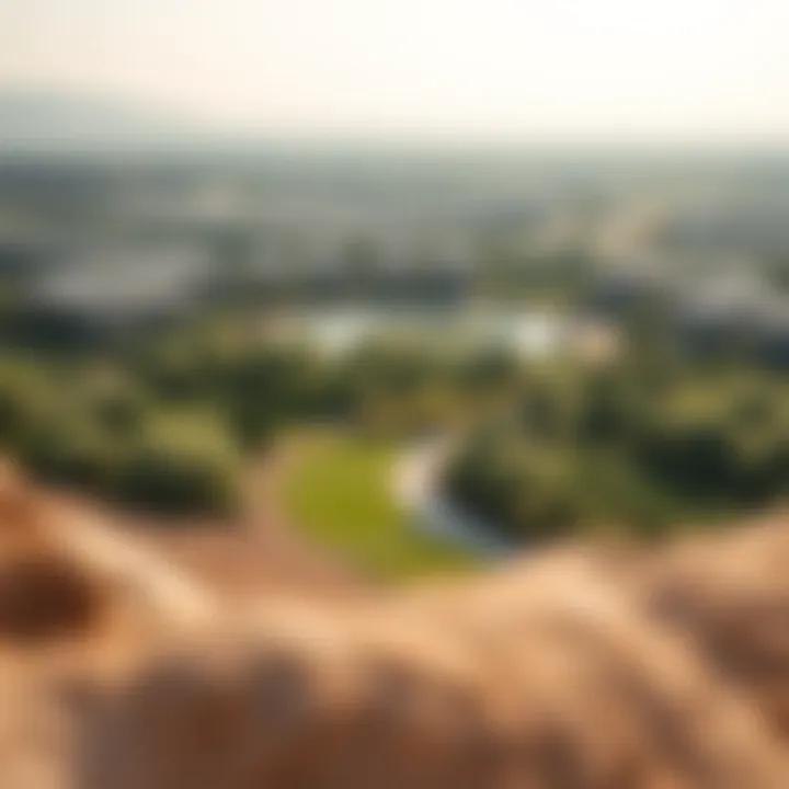 Landscape view highlighting the green spaces around Ranim Mudon