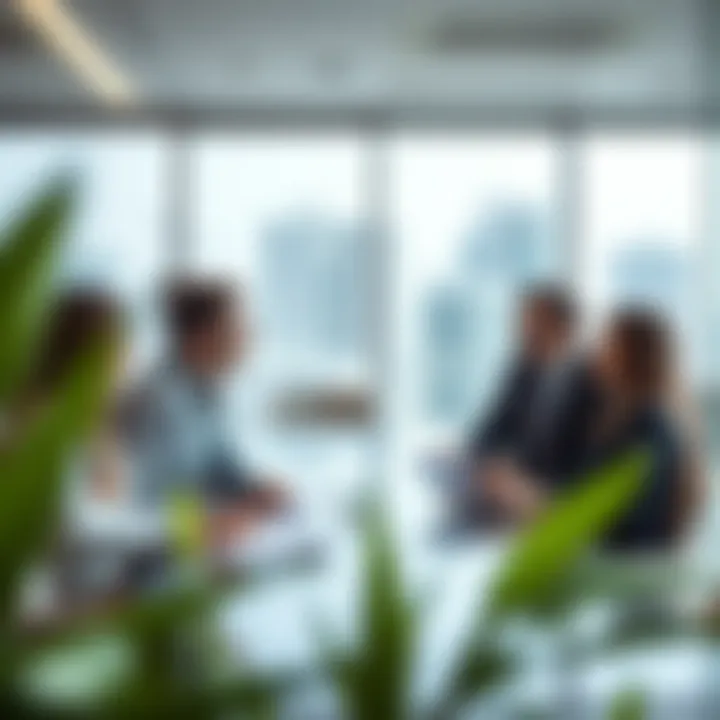 Real Estate Agents Collaboration Real estate agents discussing property listings