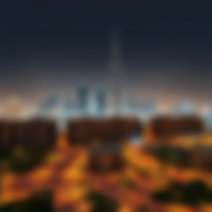 Dubai Skyline and Luxury Properties Dubai skyline showcasing high-end residential properties
