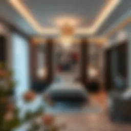 Luxurious room in a Dubai apartment showcasing modern interiors