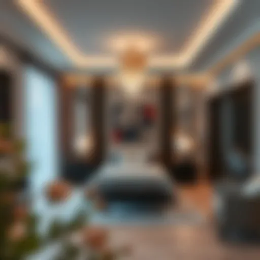 Luxurious room in a Dubai apartment showcasing modern interiors