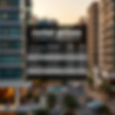 Graphic illustrating rental prices across different Dubai neighborhoods