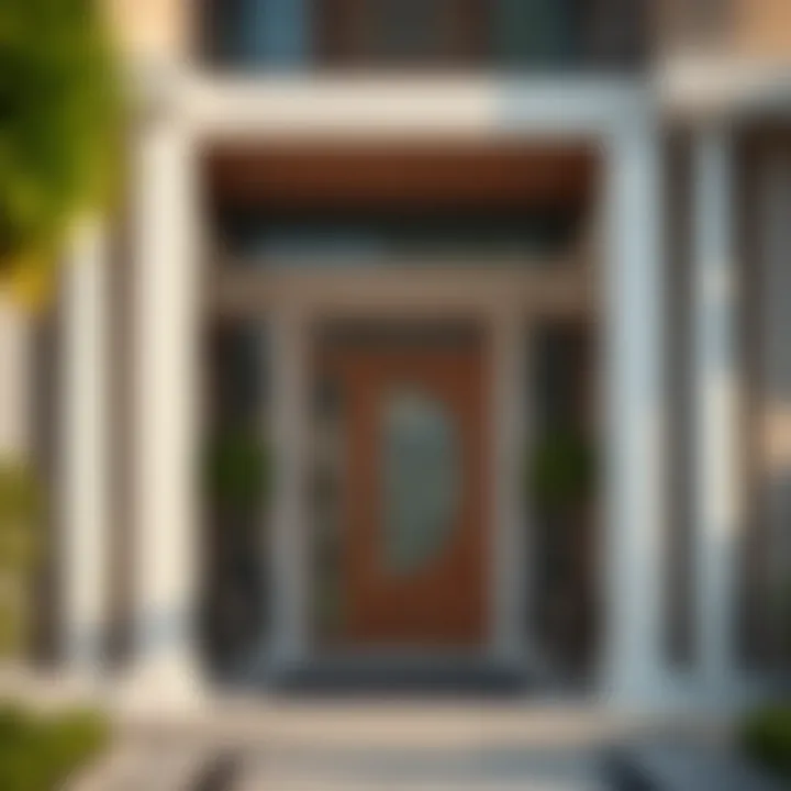 Entrance to Rental Property Welcoming entrance to a rental property