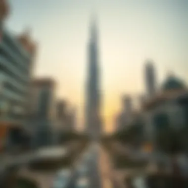 Burj Khalifa: A Modern Marvel A stunning view of the Burj Khalifa, the tallest building in the world, symbolizing modern architecture.