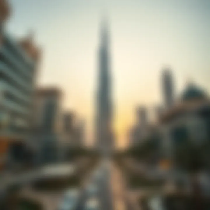 Burj Khalifa: A Modern Marvel A stunning view of the Burj Khalifa, the tallest building in the world, symbolizing modern architecture.