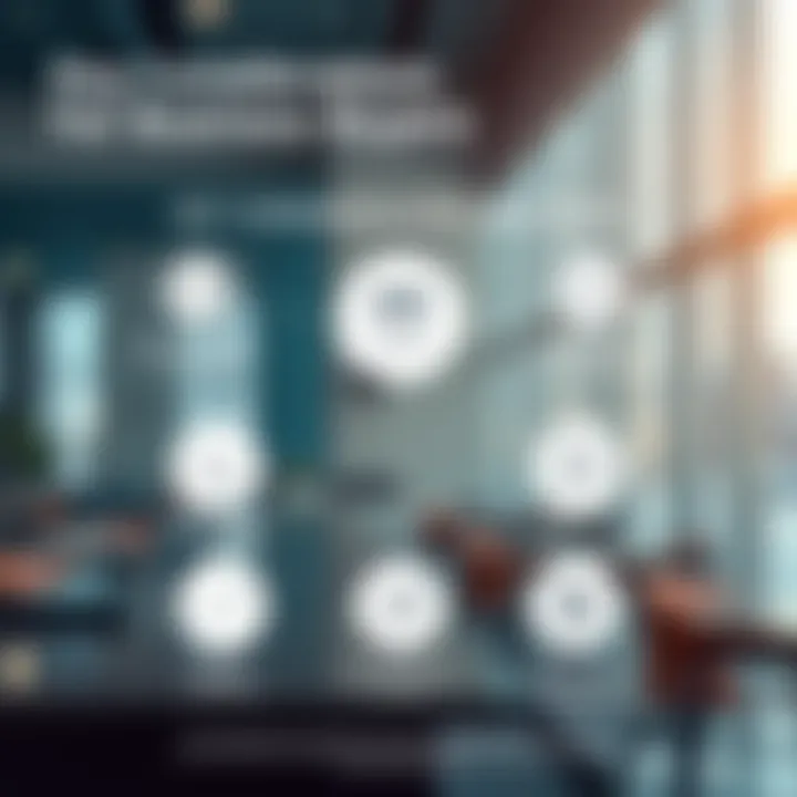 An infographic depicting key considerations for buying a business in Dubai