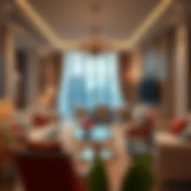 Luxurious interior of a living space in Sparkle Towers highlighting opulent furnishings