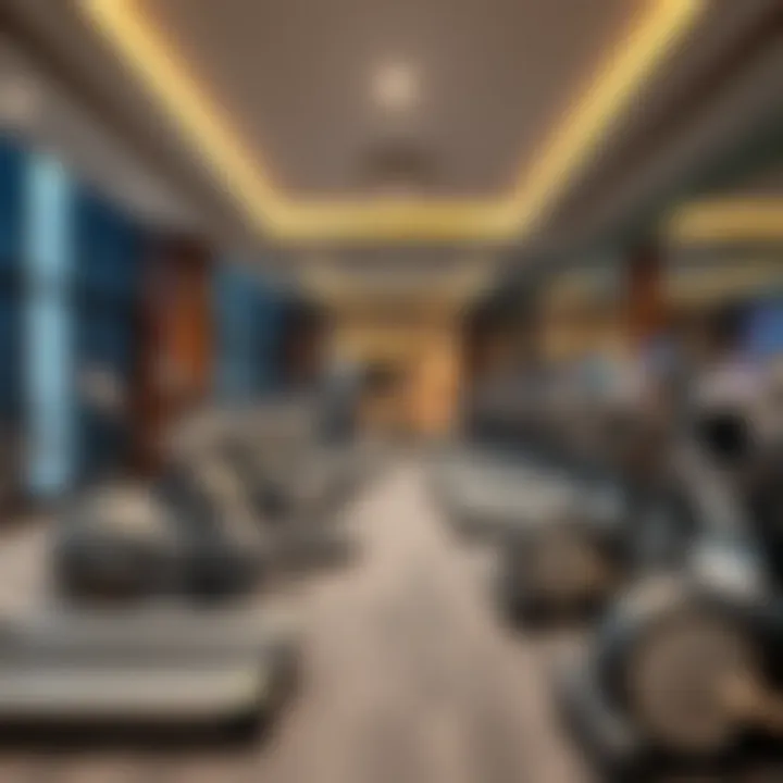 Fitness center featuring modern equipment