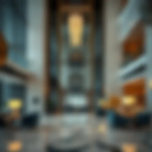 Luxurious lobby area of Staybridge Suites