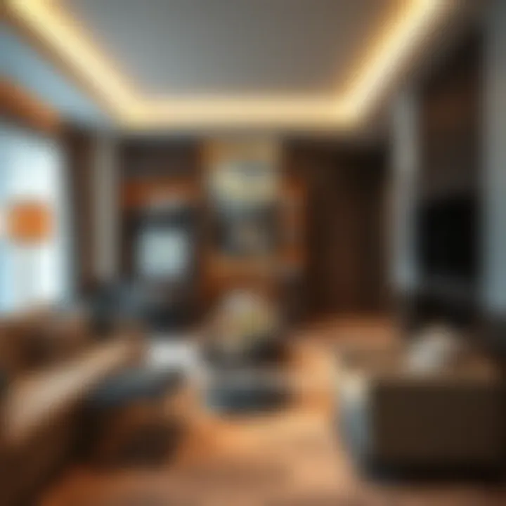 Spacious suite with modern furnishings