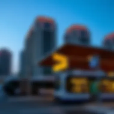 Public transport station in Bur Dubai, highlighting connectivity