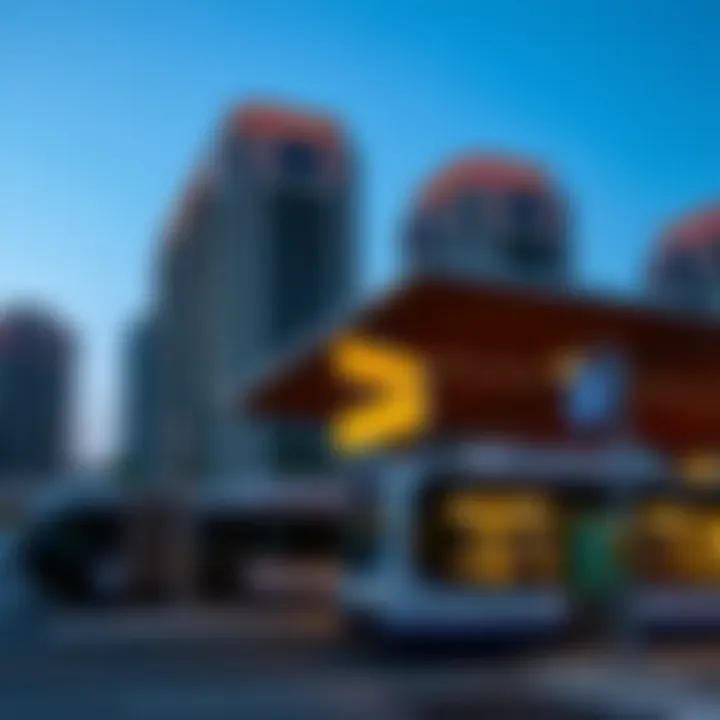 Public transport station in Bur Dubai, highlighting connectivity