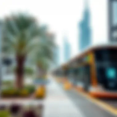 Public transportation system promoting sustainability on Yas Island