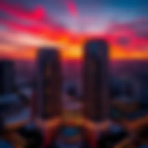 Stunning view of the Centurion Star Building at sunset