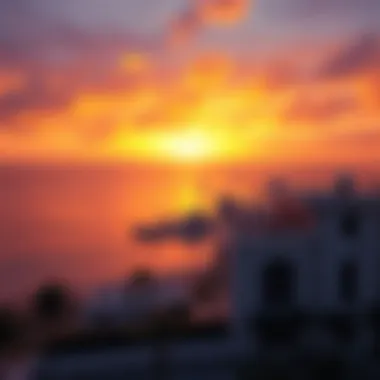 Sunset panorama over the Palm Jumeirah