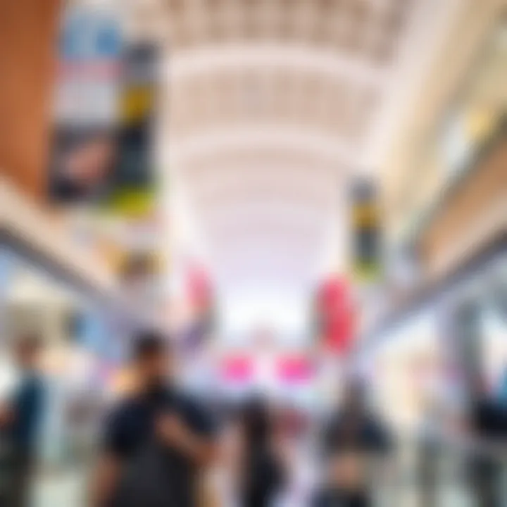 A bustling mall environment highlighting consumer engagement and shopping culture