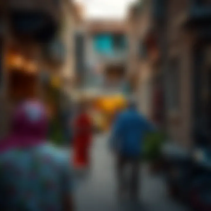 A vibrant community scene in an affordable Dubai neighborhood