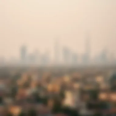 A panoramic view of Dubai skyline showcasing diverse neighborhoods