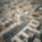 Aerial view showcasing the Aljada development in Sharjah