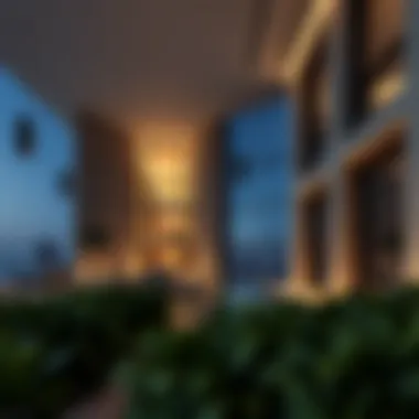 Stunning architecture of Privé Residence