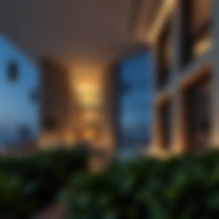 Stunning architecture of Privé Residence