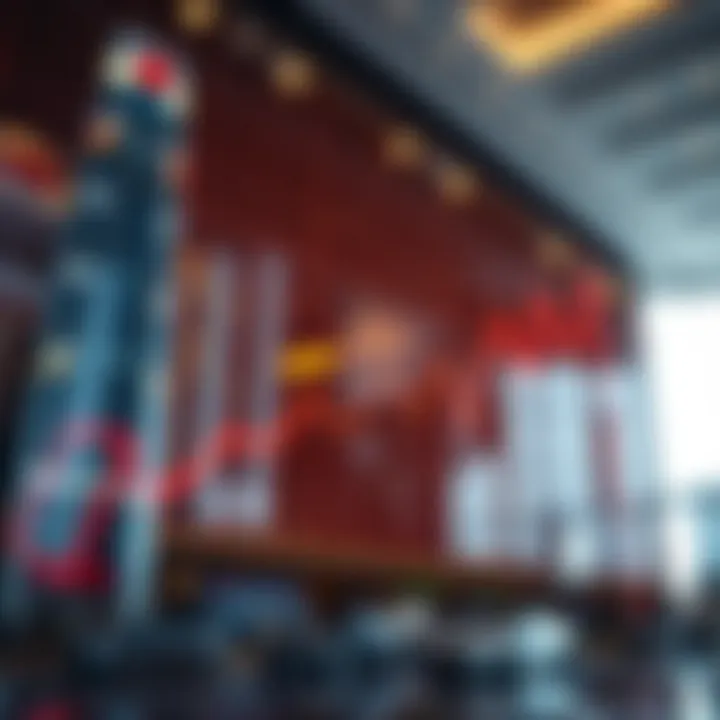 Dynamic market trends graph reflecting real estate growth