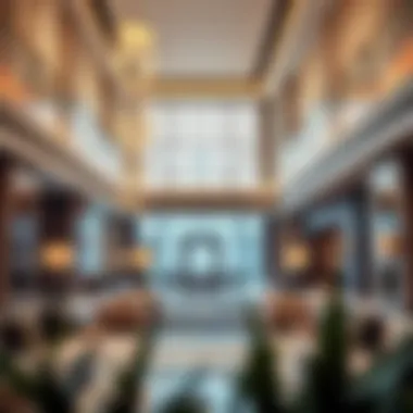 Luxurious Lobby Experience Luxurious lobby of Fountain View Hotel with modern decor