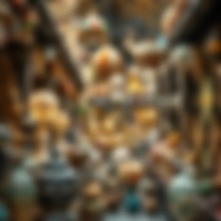 A snapshot of unique cultural artifacts and crafts available for purchase