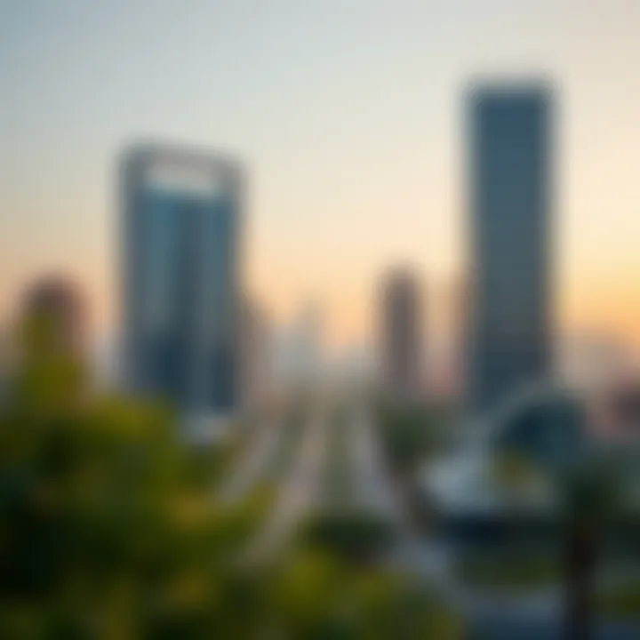 Skyline view showcasing Greenview's location