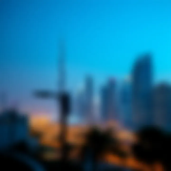 Dubai Skyline: A Hub for Real Estate Dubai skyline representing real estate opportunities