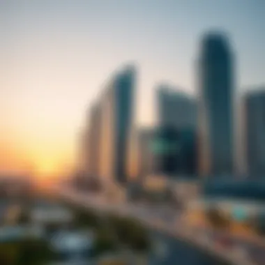 Futuristic depiction of trends shaping Dubai's commercial real estate landscape